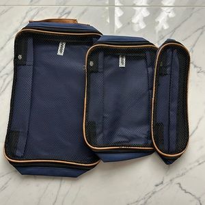 Set of 3 travel organizer pouches